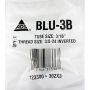 AGS BLU-3 Brass Brake Line Union, 3/16 (3/8-24 Inverted), 10/bag