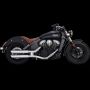 Vance and Hines 3 Twin Slash Slipons Pcx Chr