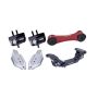 Torque Solution Engine/Trans Red Pitch Mount Kit w/ Mount Plates 02-14 Subaru WRX / 2004+ Subaru STi