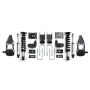 QA1 LK12-FF02 15-20 Ford F-150 4WD Lowering Kit w/ Spindles Double Adjustable 3.5in-5.5in