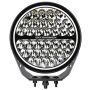 Go Rhino 751700911SRS Xplor Blackout Series Round Single LED Spot Light Kit w/DRL (Surface Mount) 9in. - Blk