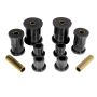 Prothane 1-1014-BL 74-91 Jeep Cherokee Front Spring & Shackle Bushings (w/ 2in OD Main Eye) - Black