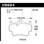 Hawk ER-1 Endurance Racing Brake Pads for Porsche 911 (Works with Iron/Metal Rotors)