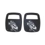Fishbone Offroad Jeep Wrangler CJ YJ TJ Tail Light Covers - Black Textured Powdercoat