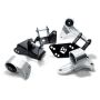 Innovative 96-00 Civic K-Series Silver Aluminum Mounts 75A Bushings (EG/DC Subframe)
