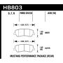 Hawk 15-17 Ford Mustang Performance DTC-60 Rear Brake Pads