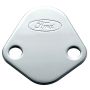 FORD FRD302-290 Fuel Pump Block-Off Plate Chrome w/Ford Logo