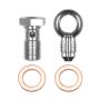 Wilwood 220-14431 Banjo Fitting Kit -3 male to 10mm-1.00 Banjo Bolt & Crush Washers (1 qty)