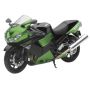 New Ray Toys 57433B Kawasaki ZX-14 Street Bike (Green) Scale/ - 1:12