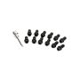 Cometic Gasket CF1009 Cometic Header Bolts 3/8 - 16 3/4in Grade 5 Black Oxide Finish With Hex and Socket Head