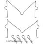 BECK/ARNLEY 084-1551 DISC BRAKE HRDWR KIT