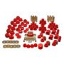 Energy Suspension 2.18101R 87-95 Jeep Wrangler YJ Red Hyper-Flex Master Bushing Set