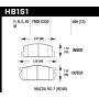 Hawk 1985 Mazda RX-7 1.1L GS Rear ER-1 Brake Pads