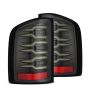 AlphaRex 620090 07-13 Chevrolet Silverado 1500 (Ex. Hybrid Models) LUXX-Series LED Tail Lights Alpha-Black