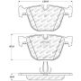 StopTech Performance 06-09 BMW M5 E60 / 07-09 M6 E63/E63 Rear Brake Pads
