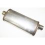 JBA Universal Straight-Through Style 304SS Muffler 18x8x5 2.5in Inlet Diameter Offset/Center