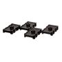Energy Suspension 5.6105G 73-78 Chrysler Black Leaf Spring Isolator Set w/ Ribbed Sides