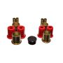 Energy Suspension 3.3167R Universal Red Control Arm Bushing Set - LOWERS ONLY