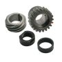 S&S Cycle 33-4148 1990+ BT Pinion Shaft Conversion Gear Kit - Red