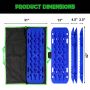 Rhino USA RG-TB42X13-BLU Recovery Traction Boards - Blue (Pair)