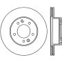 StopTech 89-92 Mazda RX-7 Slotted & Drilled Right Front Rotor