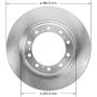BENDIX DRUM & ROTORS PRT5345 BENDIX Disc Brake Rotor