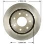 BENDIX DRUM & ROTORS PRT6053 BENDIX Disc Brake Rotor