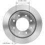 BENDIX DRUM & ROTORS PRT6076 BENDIX Disc Brake Rotor