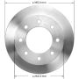 BENDIX DRUM & ROTORS PRT6076 BENDIX Disc Brake Rotor