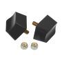 Prothane Universal Bump Stop 1X1 3/4X1 7/16 Crvd Top - Black
