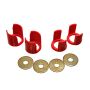 Energy Suspension 89-94 Nissan 240SX (S13) Red Rear Subframe Insert Set - a supplement to the subfra