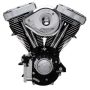 S&S Cycle 31-9150 84-98 Carbureted Non-Catalyst BT V80R Complete Assembled Engine - Black Finish