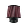 Injen High Performance Air Filter - 3.00 Black Filter 6 Base / 5 Tall / 5 Top