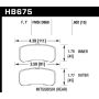 Hawk Performance HB675Y.602 LTS Disc Brake Pad