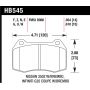 Hawk 04-09 Infiniti G35 3.5L Base Brembo Brakes OE Incl.Pin Clips Shims Front ER-1 Brake Pads