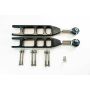 ISC Suspension 08-21 Subaru Impreza V3 Rear Adjustable Control Arms - Stealth Series Black
