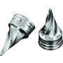 Kuryakyn 1217 Twisted Axle Caps Chrome