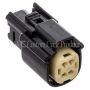 NAMZ NM-33472-4001 07-23 V-Twin Molex MX-150 4-Position Female Connector - Black (HD 72177-07BK)