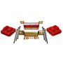 Energy Suspension 3.1131R 88-94 GM Blazer 4WD K Series Red Motor and Transmission Mounts; Zinc Finish