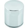 TwinPower 609985 Twin Power M8 Chrome Oil Filter Replaces H-D 62700297