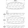 Stoptech 309.08910 Performance 01-05 Miata w/ Sport Suspension Rear Brake Pads D891