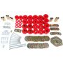 Energy Suspension 91-97 Toyota Land Cruiser FJ80 Body Mount Set w/ Hardware - Red