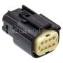NAMZ NM-33472-0801 07-23 V-Twin VRSAW/CR/CX Models Molex MX-150 8-Position Female Connector - Blk (HD 72479-07BK)