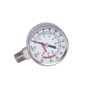 Kleinn Air Horns 1024 Kleinn Stem Mount Analog Chrome-Plated Air Gauge/ 0-250 PSI - 1/4In M NPT Inlet