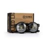 AlphaRex 210004 Universal Chrysler/Dodge/Hummer/Jeep DoubleTap Dual Color LED Proj Fog Lights - White/Amber