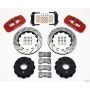 Wilwood 140-9838-DR AERO4 RearTruck Kit 14.25in Drill Red 1999-2010 GM 1500-SUV 2 Piston OE Caliper