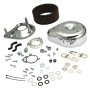 S&S Cycle 17-0448 91-06 Carbureted XL Sportster Models Teardrop Air Cleaner Kit - Chrome