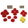 Energy Suspension 2.3106R 97-06 Jeep Wrangler TJ/YJ Red Front Control Arm Bushings (Must reuse OEM Outer She