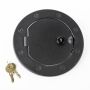 Locking Gas Cap Door Tex tured Black 07-18 Jeep