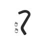 CRP PRODUCTS PSH0494 Rein OE Quality Power Steering Return Rubber Hose w/ Clamps